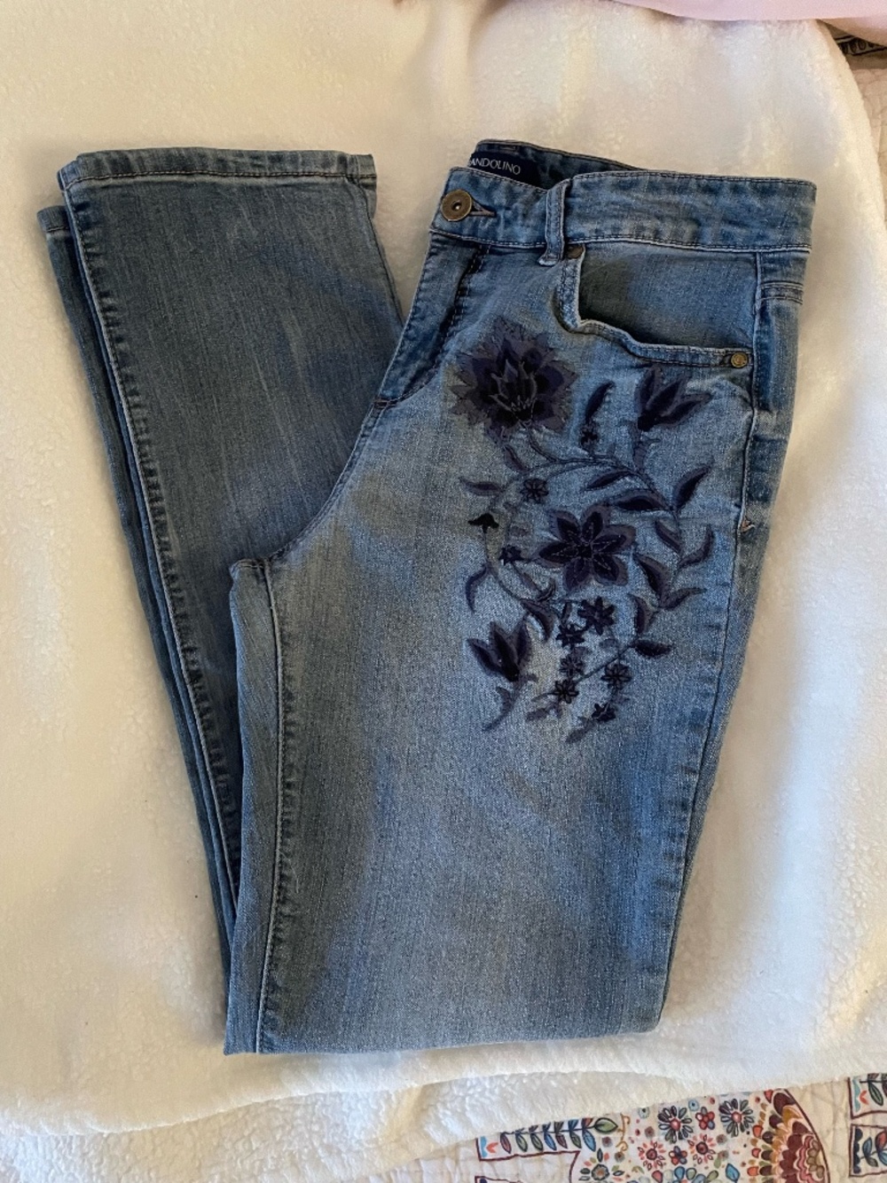 Bandolino Flower Jeans